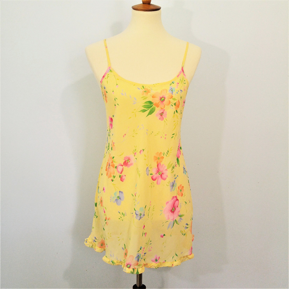 Victoria's Secret Yellow Floral Nightgown size S